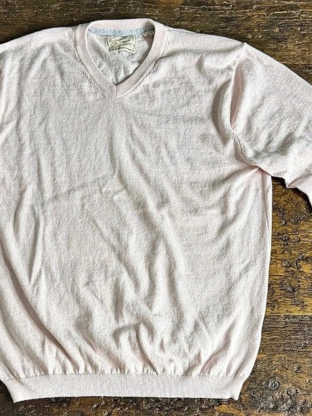 Heatherstone Cotton Cashmere V-Neck Size Medium Like New